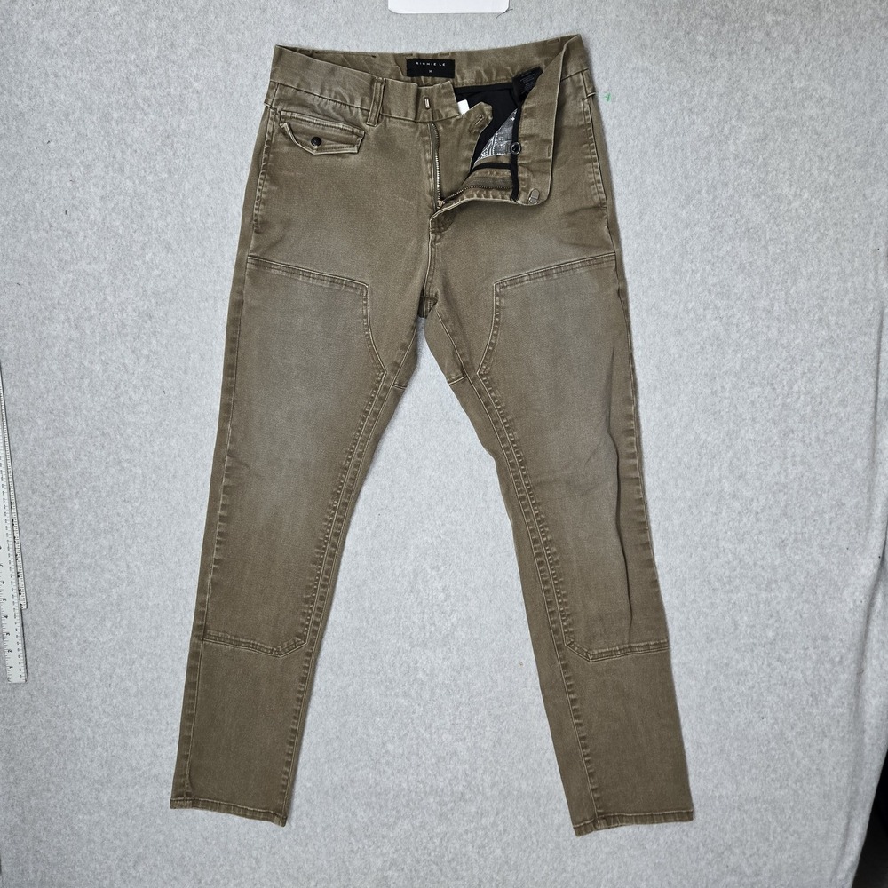 RICHIE LE‎ Men Pants 30 Brown Twill Double Knee Streetwear Work 31" Inseam